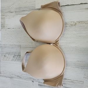Cacique beige tan boost plunge underwire bra Size 44 DD